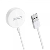 Deltaco Oplader til Apple Watch USB-A 1m Hvid
