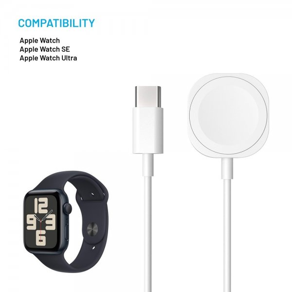 Fixed Oplader til Apple Watch USB-C 1m