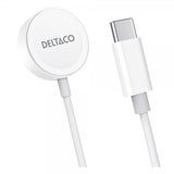 Deltaco Oplader til Apple Watch USB-C 1m Hvid