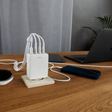 Fixed Oplader GaN100 3xUSB-C & 1xUSB-A