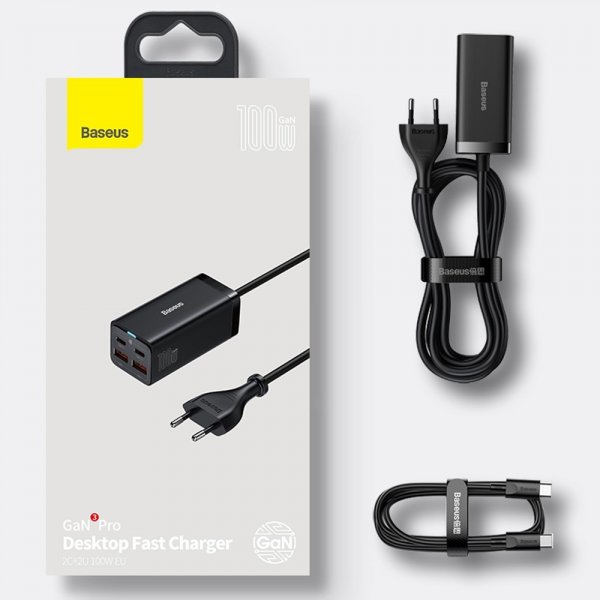 Baseus oplader GaN3 Pro Desktop Fast Charger 100W