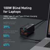 Baseus oplader GaN3 Pro Desktop Fast Charger 100W
