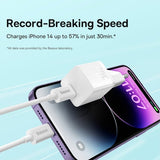 Baseus Oplader GaN5 Fast Charger Mini 30W Hvid