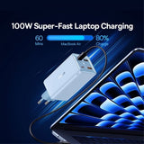 Baseus Oplader GaN6 Pro Fast Charger 100W Galaxy Blue