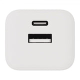 X2O Oplader med Kabel 1.2m 35W USB-C/USB-A GaN Hvid