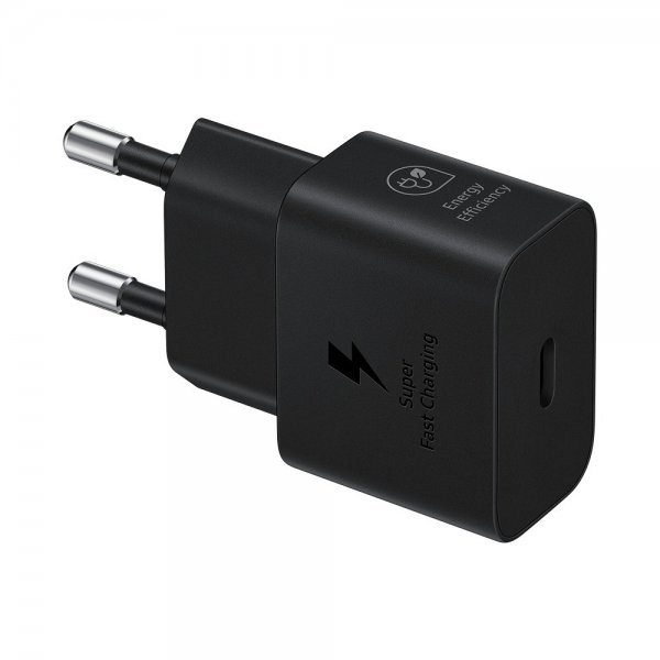 Samsung Original Oplader med Kabel 25W Strømadapter Sort