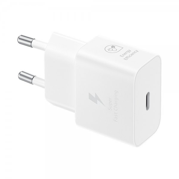 Samsung Original Oplader med Kabel 25W Strømadapter Hvid