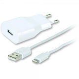 Vivanco Oplader med Lightning Kabel 1.2 meter 2.4A Hvid