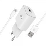 Xqisit Oplader med Micro USB-kabel Hvid
