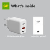 GP Oplader PD 30W USB-A + USB-C