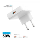 Fixed Oplader Slim GaN 30W 1xUSB-C