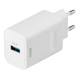 Deltaco Oplader Lynopladning 24W USB-A Hvid
