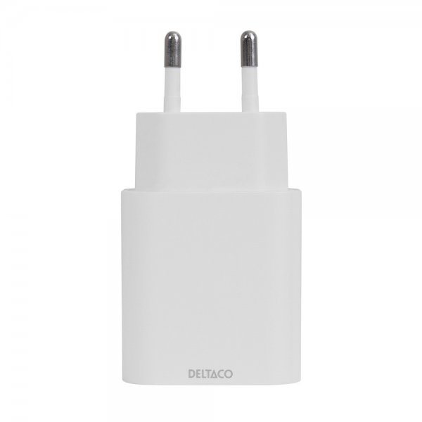 Deltaco Oplader USB-C PD Wall Charger 25W Hvid