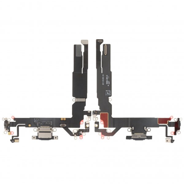 Opladningsstik med flexkabel til iPhone 17 - Sort