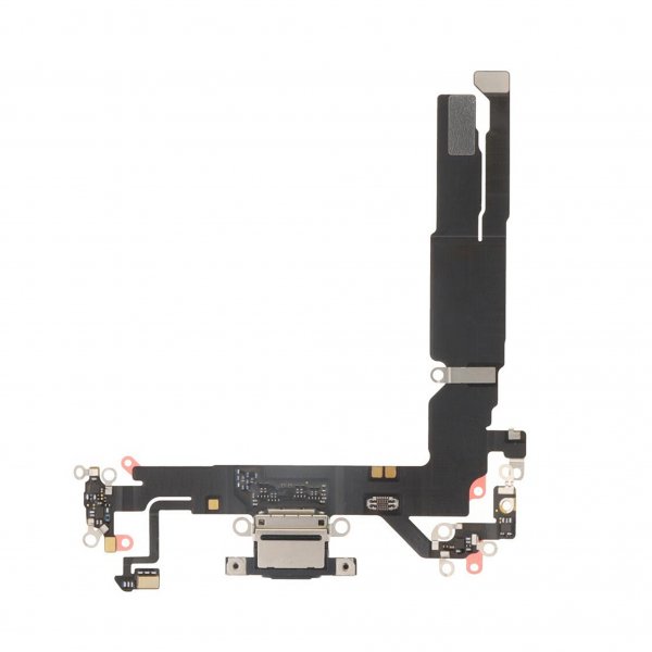 Opladningsstik med flexkabel til iPhone 17 - Sort