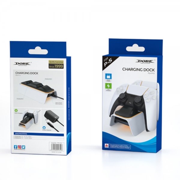 Dobe Opladningsdocke til to PlayStation 5 Controllere