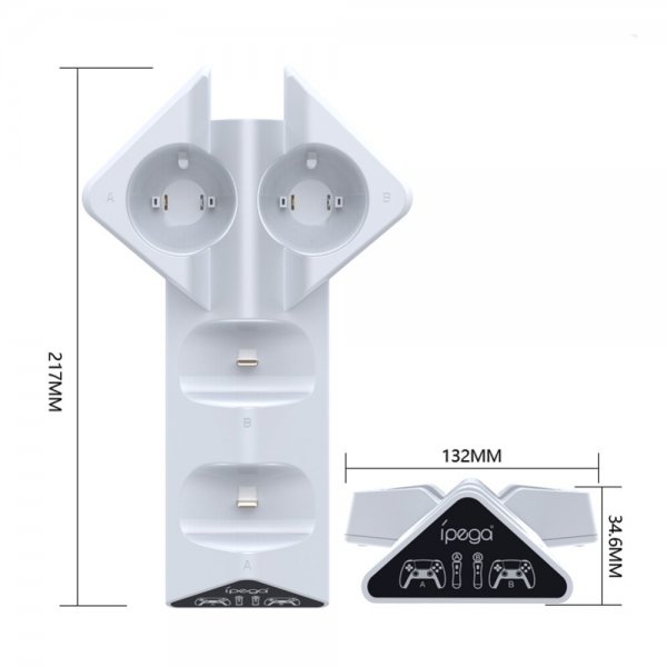 Ipega Opladerdock til PlayStation 5/Move Controller