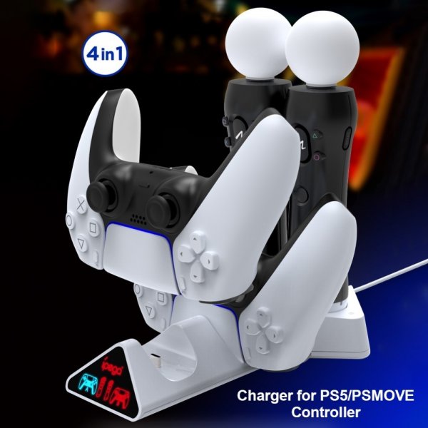 Ipega Opladerdock til PlayStation 5/Move Controller