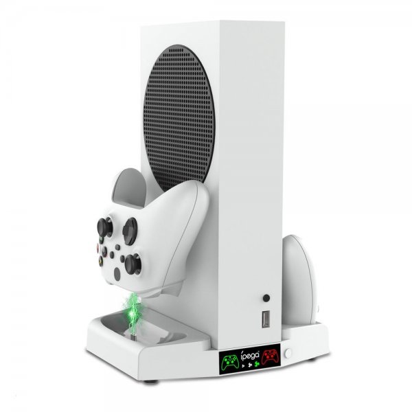 Ipega Opladerstation med blæser til Xbox Series S og 2 controllere