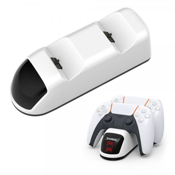 Dobe Ladestation til 2 PS5 DualSense Controllere