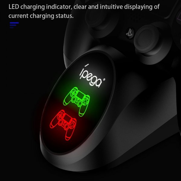 Ipega Ladestation til PlayStation 4 Controllere