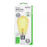Deltaco Smart Home LED-pære Filament E27 WiFi ST64 5.5W