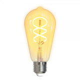Deltaco Smart Home LED-pære Filament E27 WiFi ST64 Spiral 5.5W