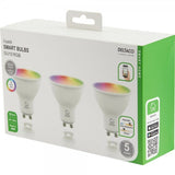 Deltaco Smart Home LED-pære GU10 WiFi 5W RGB 3-pak