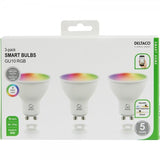 Deltaco Smart Home LED-pære GU10 WiFi 5W RGB 3-pak