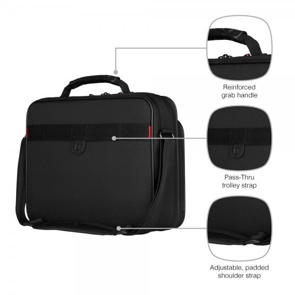 Wenger Legacy 16" Slim Computertaske Sort