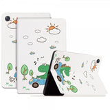 Lenovo Tab M10 Plus (3rd Gen) TB125 TB128 Cover Motiv Dinosaur Bil