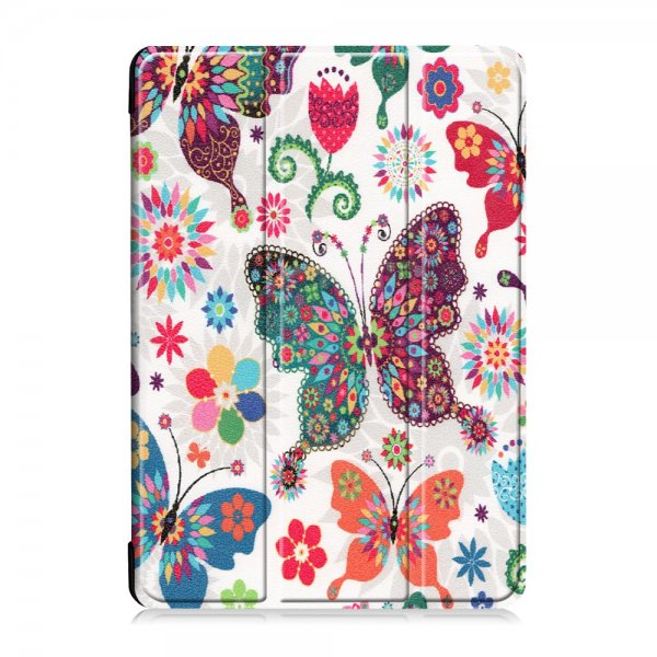 Lenovo Tab M10 TB-X605 TB-X505 Cover Motiv Farverige Sommerfugle