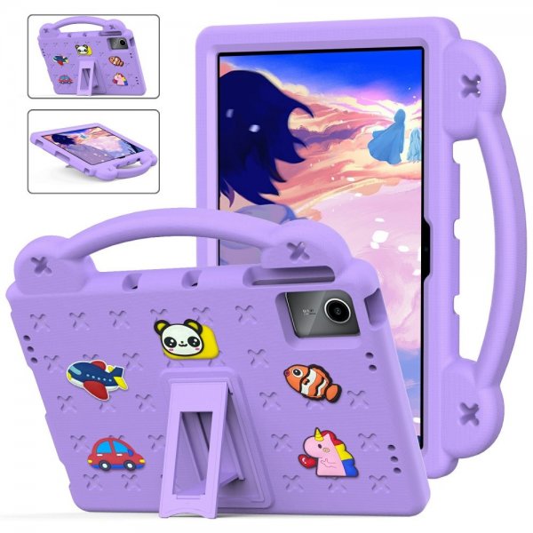 Lenovo Tab M11 TB330 Cover til Børn Stickers Lilla