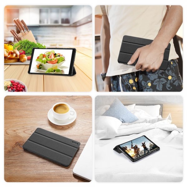 Dux Ducis Lenovo Tab M8 (4. gen) TB300 Etui DOMO Series Sort