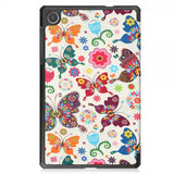 Lenovo Tab M8 (4. generation) TB300 Cover Motiv Farverige Sommerfugle