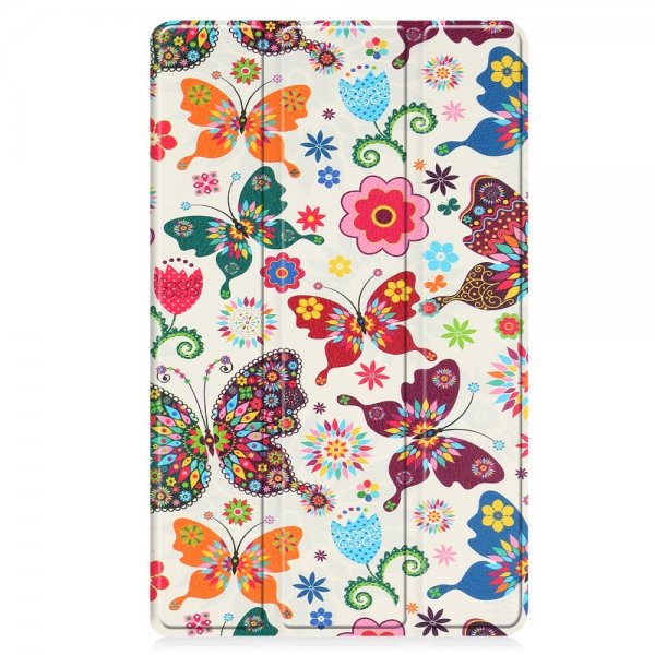 Lenovo Tab M8 (4. generation) TB300 Cover Motiv Farverige Sommerfugle