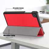 Lenovo Tab M8 (4. generation) TB300 Etui Trifold Rød