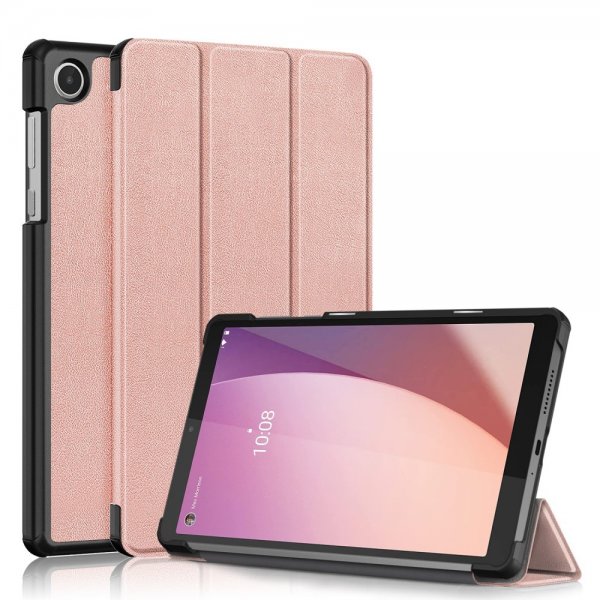 Lenovo Tab M8 (4. generation) TB300 Etui Tredobbelt Roseguld