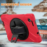 Lenovo Tab M8 (4. generation) TB300 Cover med Håndgreb Standerfunktion Rød