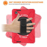 Lenovo Tab M8 (4. generation) TB300 Cover med Håndgreb Standerfunktion Rød