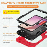 Lenovo Tab M8 (4. generation) TB300 Cover med Håndgreb Standerfunktion Rød