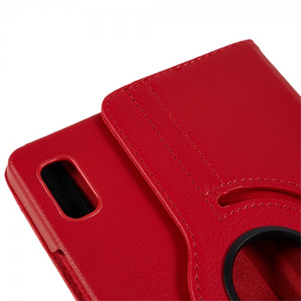 Lenovo Tab M9 TB310 Etui 360 Grader Drejeligt Rødt