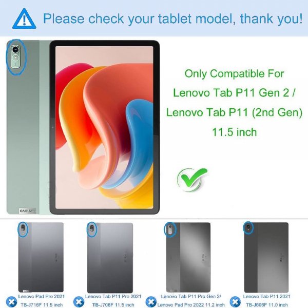 Lenovo Tab P11 (2. generation) TB350 Cover Gennemsigtig