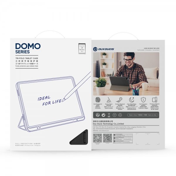 Dux Ducis Lenovo Tab Plus Etui DOMO Series Sort