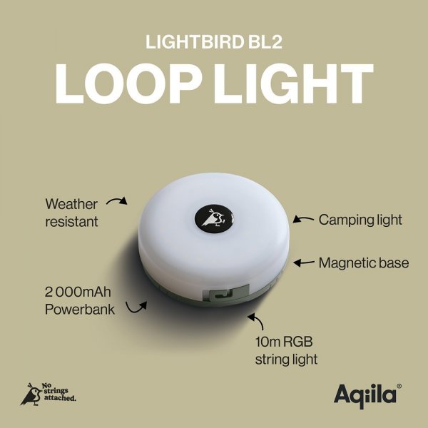Aqiila Lightbird BL2 Bærbar Udtrækkelig Lyskæde