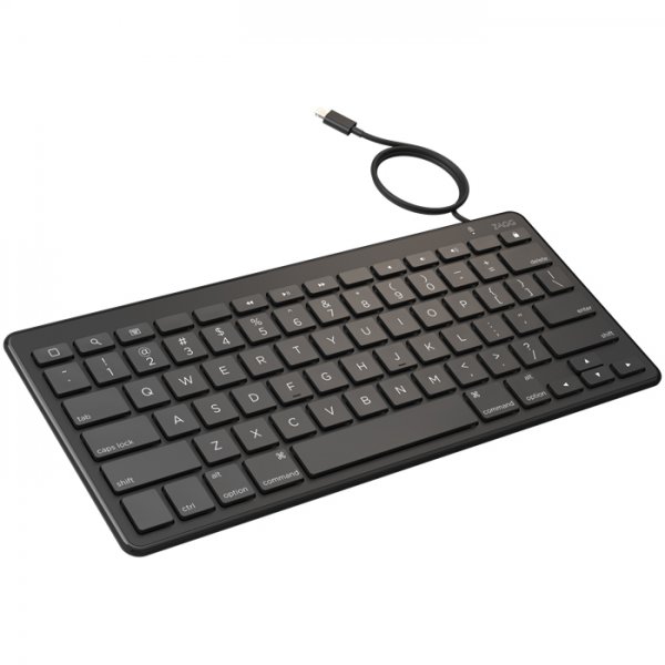 ZAGG Trådet Tastatur med Lightning-stik Nordisk Sort