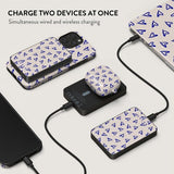 Burga Powerbank MagSafe 5000 mAh Love Me Right Metallynkelig Grå