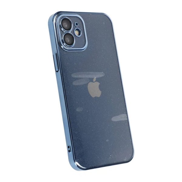 iPhone 11 Cover Glitter Gennemsigtig Stødresistent Blå