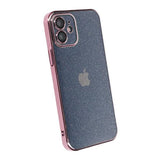 iPhone 11 Cover Glitter Gennemsigtig Stødsikker Rosa
