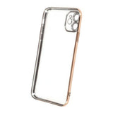 iPhone 12 Cover Glimmer Transparent Stødsikkert Guld